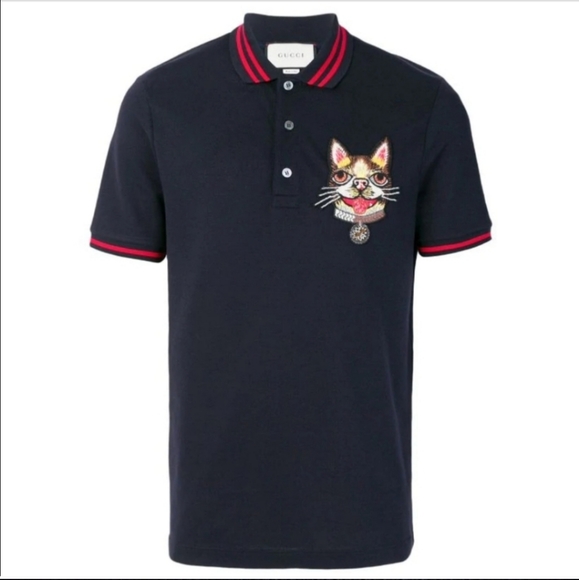 NWT Gucci Dog Patch Polo - Picture 1 of 15